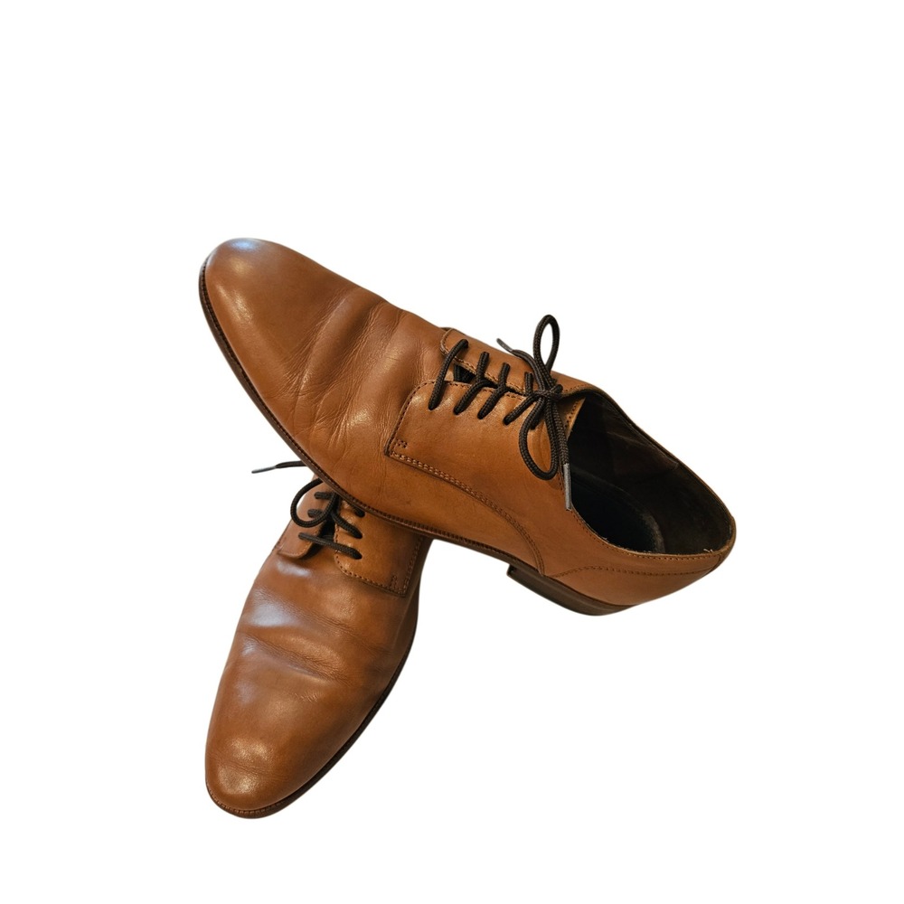 Blake Mckay T4 Leather Oxford Derby Dress Shoes Tan Men Size 9.5 Business Casual